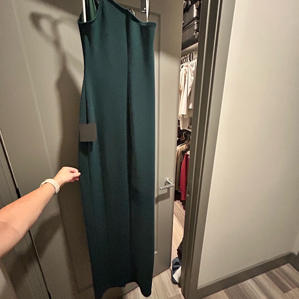 Lulu's One Shoulder Teal Dress